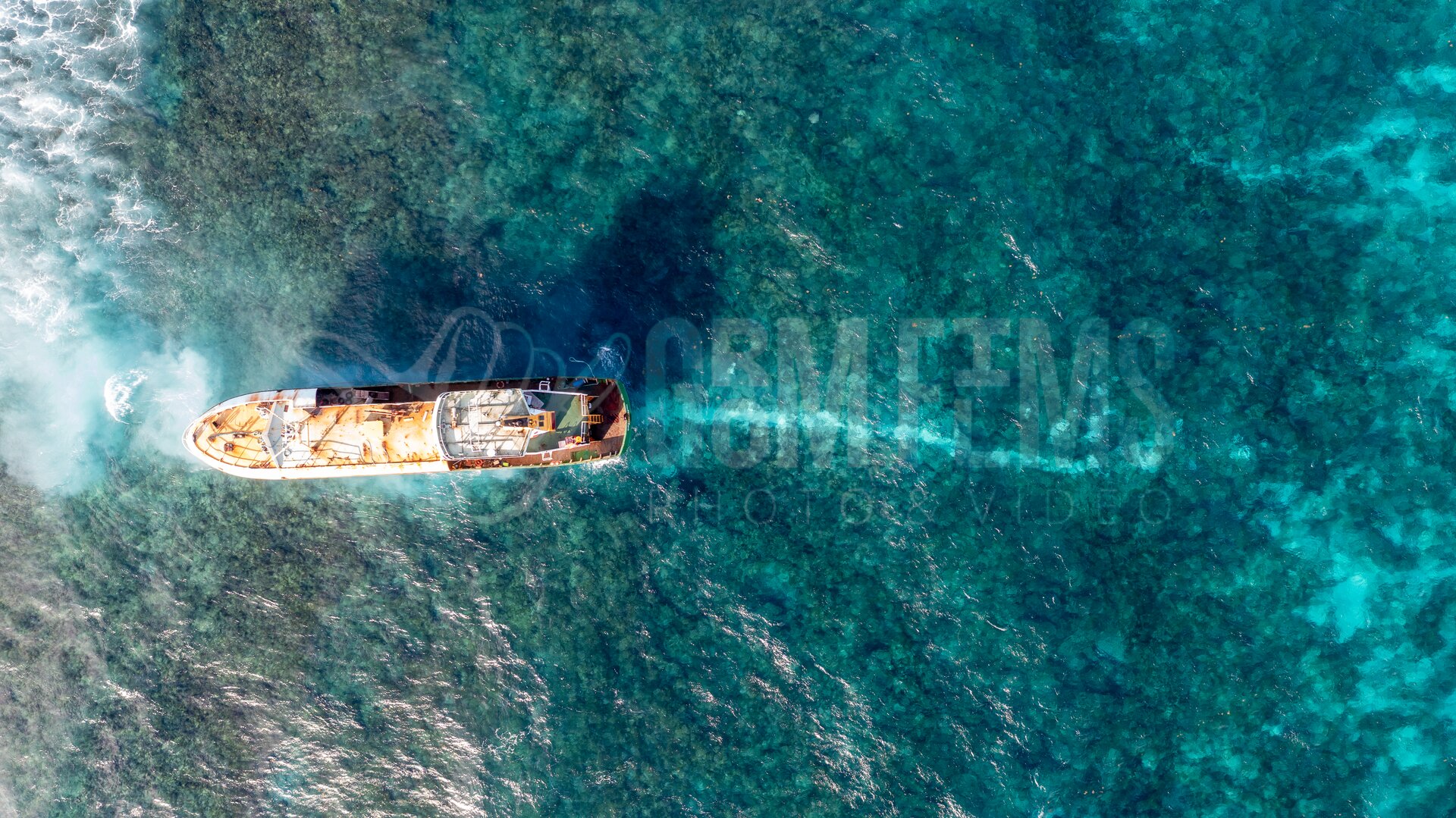 Aerial starboard view